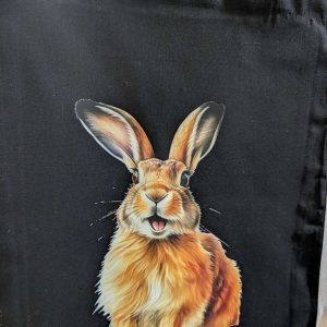 Handcrafted Cotton Animal Tote Bag – Highland Cow & Hare