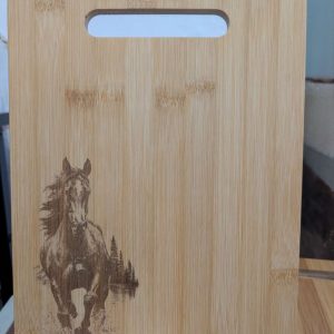 Laser-Engraved Bamboo Chopping & Serving Board – Countryside Wildlife Collection